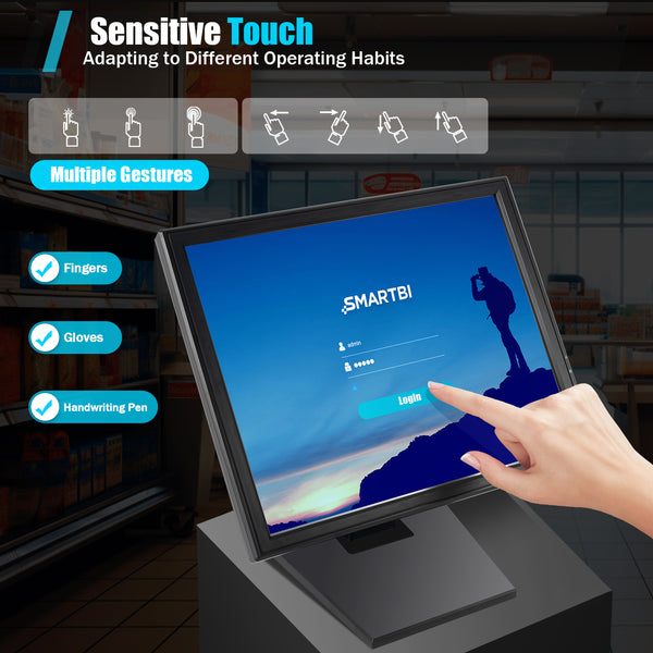 17 Zoll LCD USB Pos Kassenmonitor Touchscreen