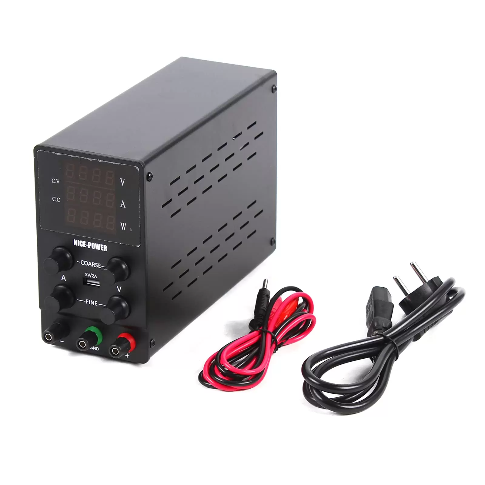 Labornetzgerät Labornetzteil 0-30V 0-10A Regelbar Netzgerät mit LED-vierstellige Anzeige USB-Ladeschnittstelle