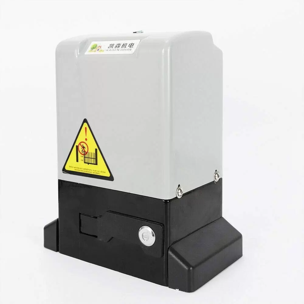 220V Elektrischer Schiebetorantrieb Toröffner mit 2 Fernbedienungen