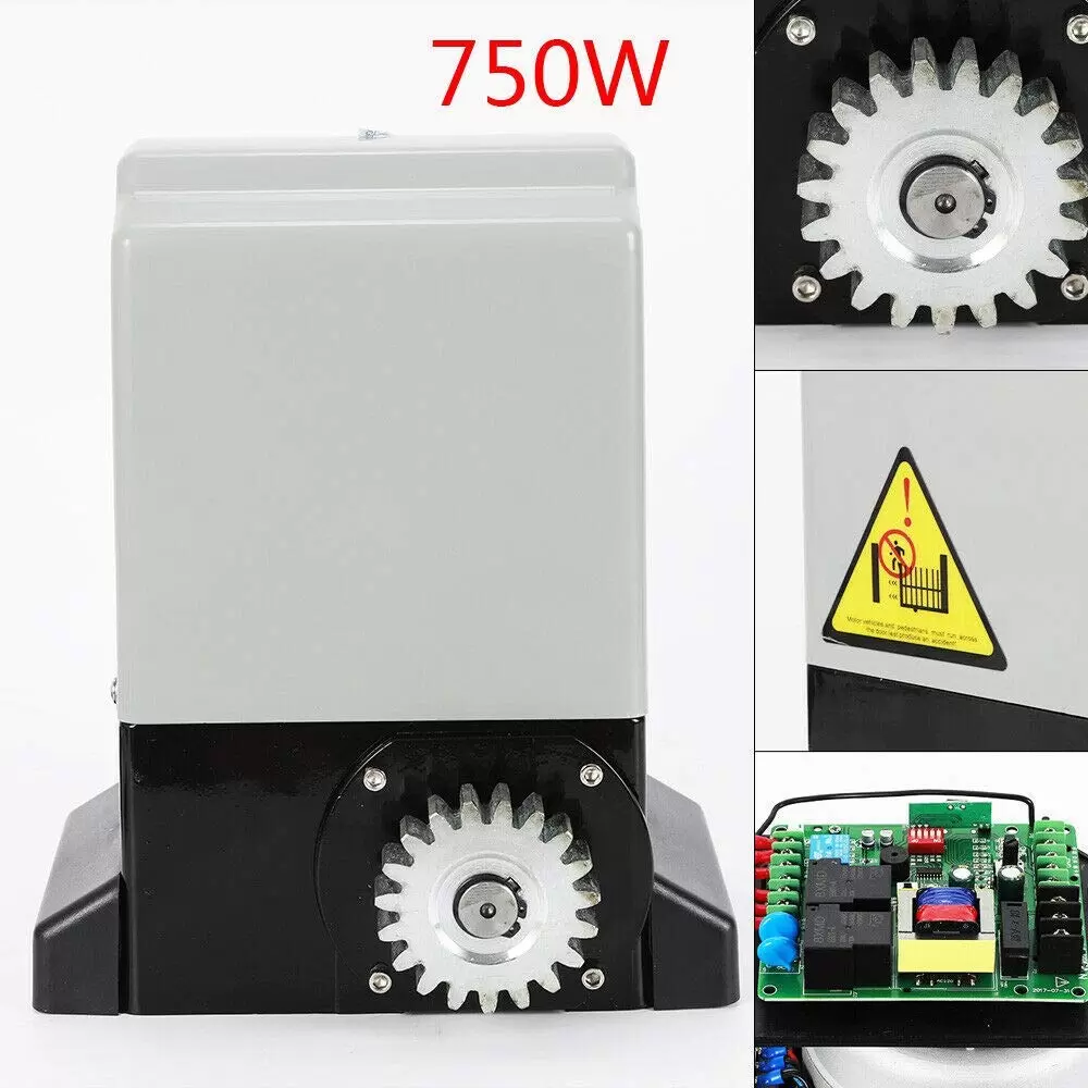 750W 1800KG Schiebetorantrieb Torantrieb Satz inkl. 2x Fernbedienungen