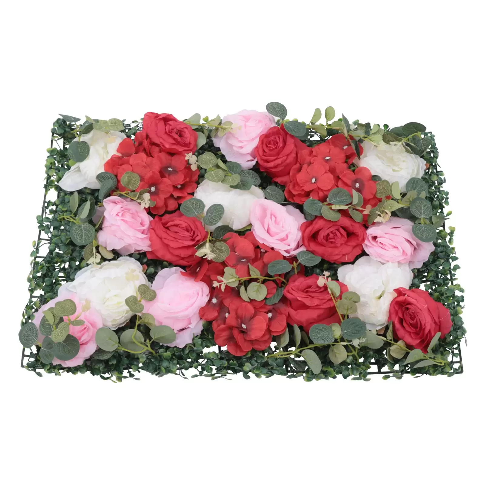 6 Stück Blumenwandpaneel Künstliche Blumenwand DIY Hochzeit Hintergrund Wanddekoration für Garten Hochzeit Dekor