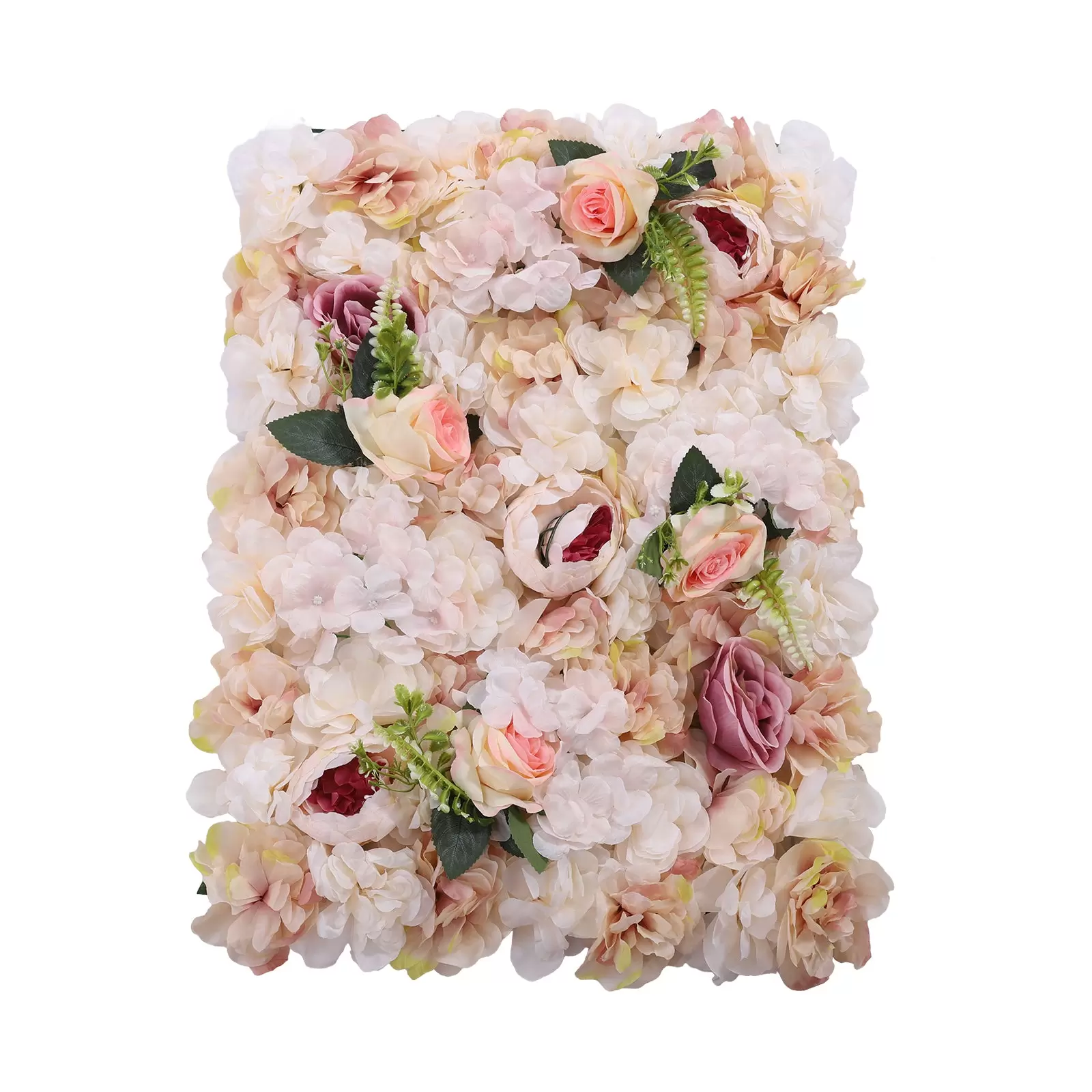 6 Stück Rosenwand Deko Blumenwand Kunstblumen 60x40cm, Realistisch Künstliche, Für Party Hochzeit Weihnachten Home Decoration