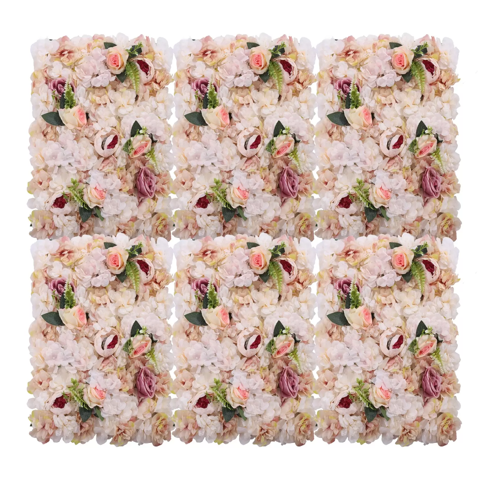6 Stück Rosenwand Deko Blumenwand Kunstblumen 60x40cm, Realistisch Künstliche, Für Party Hochzeit Weihnachten Home Decoration 6 Stück Rosenwand Deko Blumenwand Kunstblumen 60x40cm, Realistisch Künstliche, Für Party Hochzeit Weihnachten Home Decoration