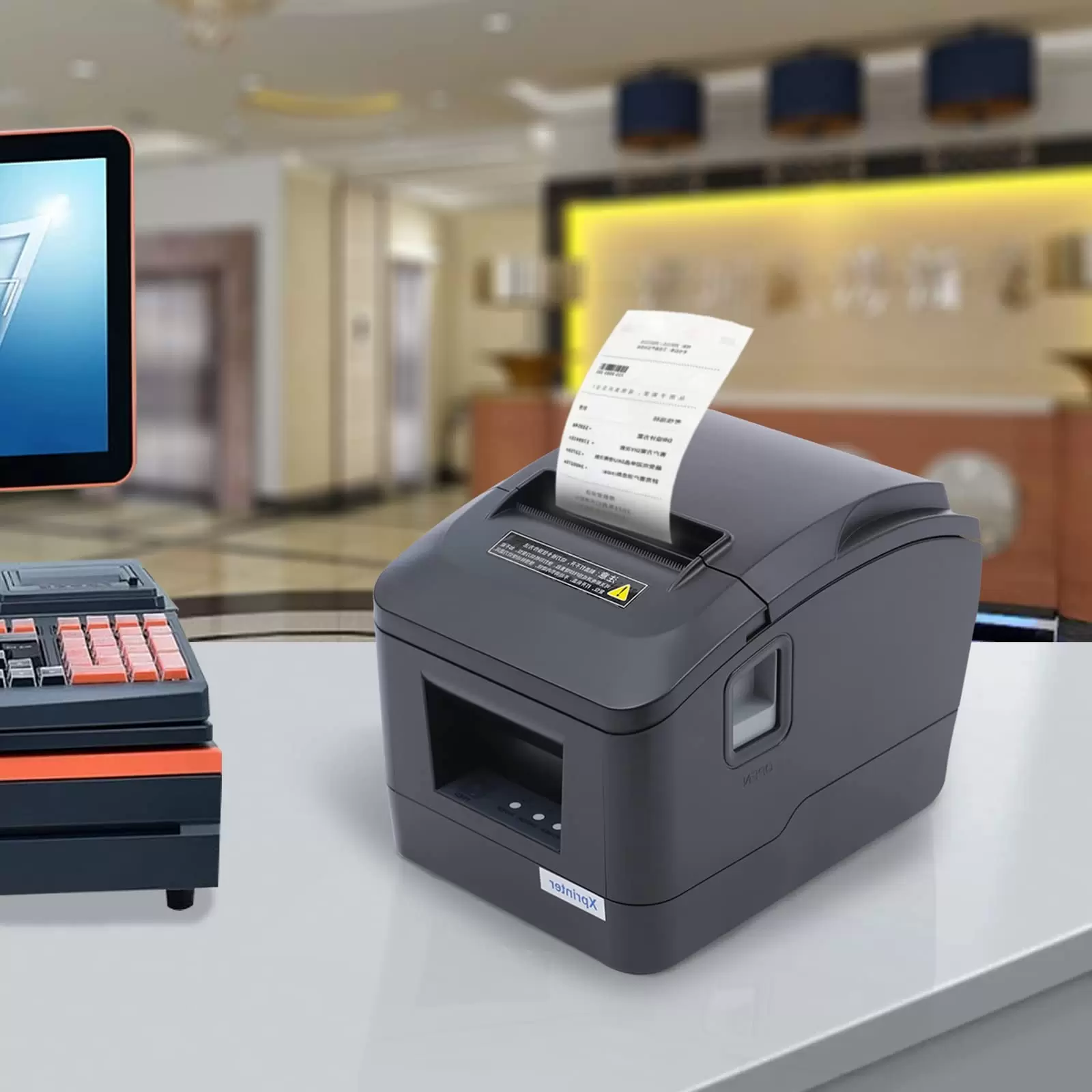 USB Thermischer Quittungsdrucker Bondrucker Thermodrucker 80mm POS Kassenbon-Drucker