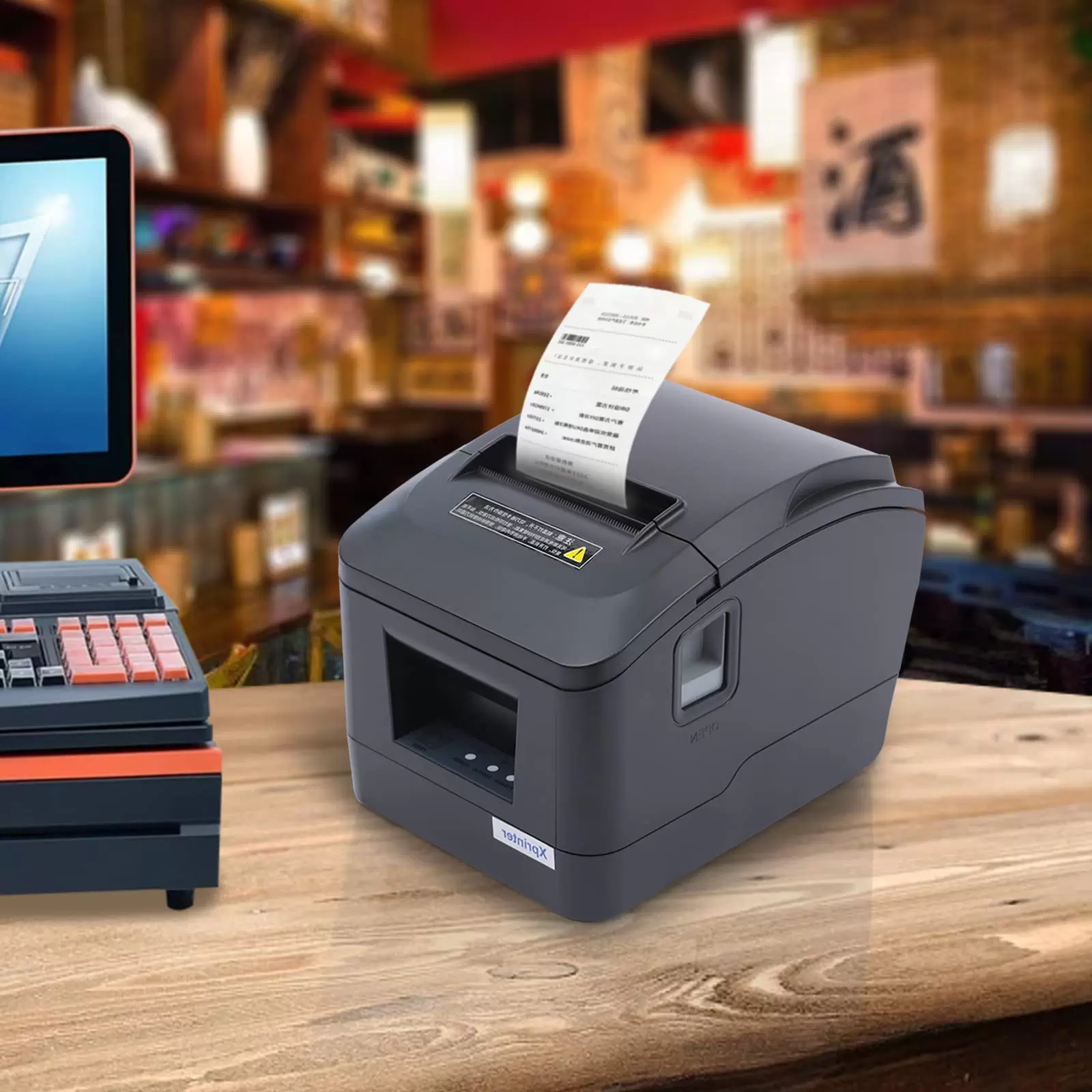USB Thermischer Quittungsdrucker Bondrucker Thermodrucker 80mm POS Kassenbon-Drucker