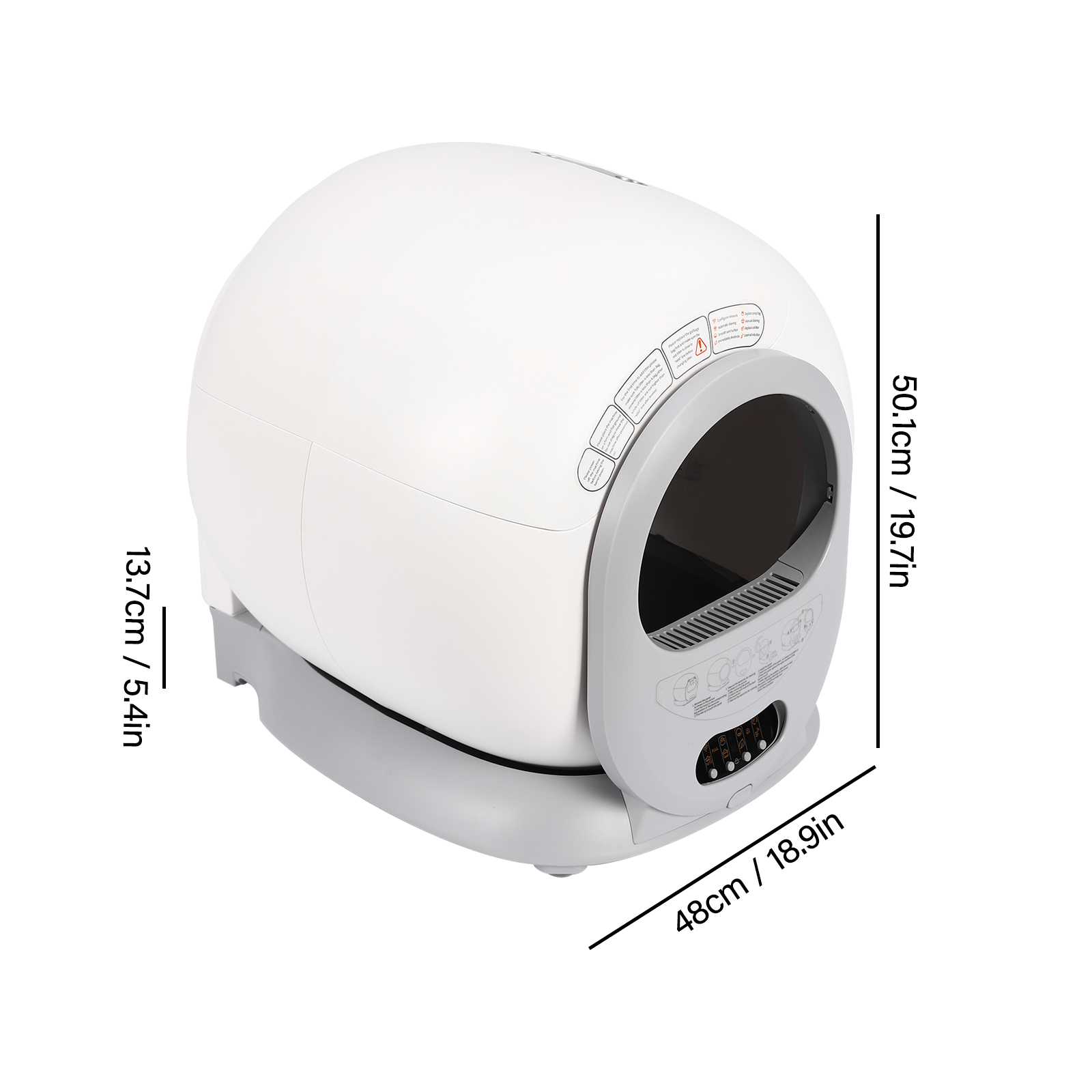 Intelligente, selbstreinigende Katzentoilette, große automatische Katzentoilette, intelligente Katzentoilette für Katzen mit einem Gewicht von 1,0 bis 8 kg Intelligente, selbstreinigende Katzentoilette, große automatische Katzentoilette, intelligente Katzentoilette für Katzen mit einem Gewicht von 1,0 bis 8 kg
