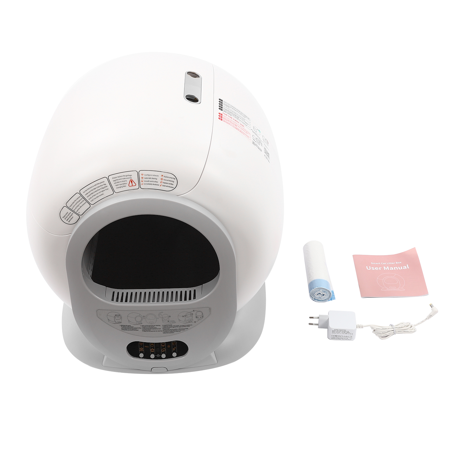 Intelligente, selbstreinigende Katzentoilette, große automatische Katzentoilette, intelligente Katzentoilette für Katzen mit einem Gewicht von 1,0 bis 8 kg Intelligente, selbstreinigende Katzentoilette, große automatische Katzentoilette, intelligente Katzentoilette für Katzen mit einem Gewicht von 1,0 bis 8 kg