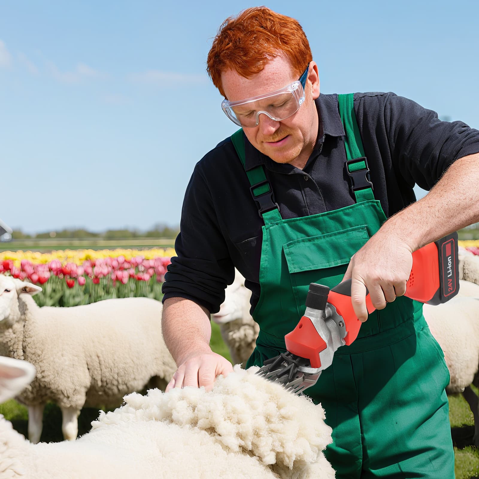 Cordless Electric Sheep Scissors, Sheep Shearing Clippers, Cordless ...
