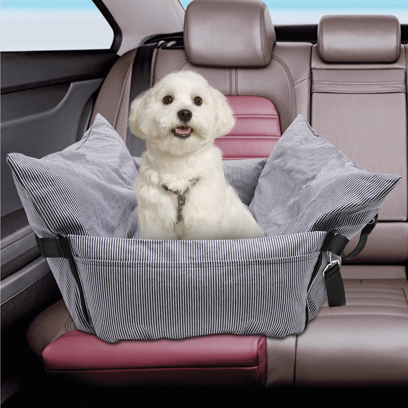 Hundeautositz, tragbarer Haustiersitz, Hundeauto-Reiseträger Bett