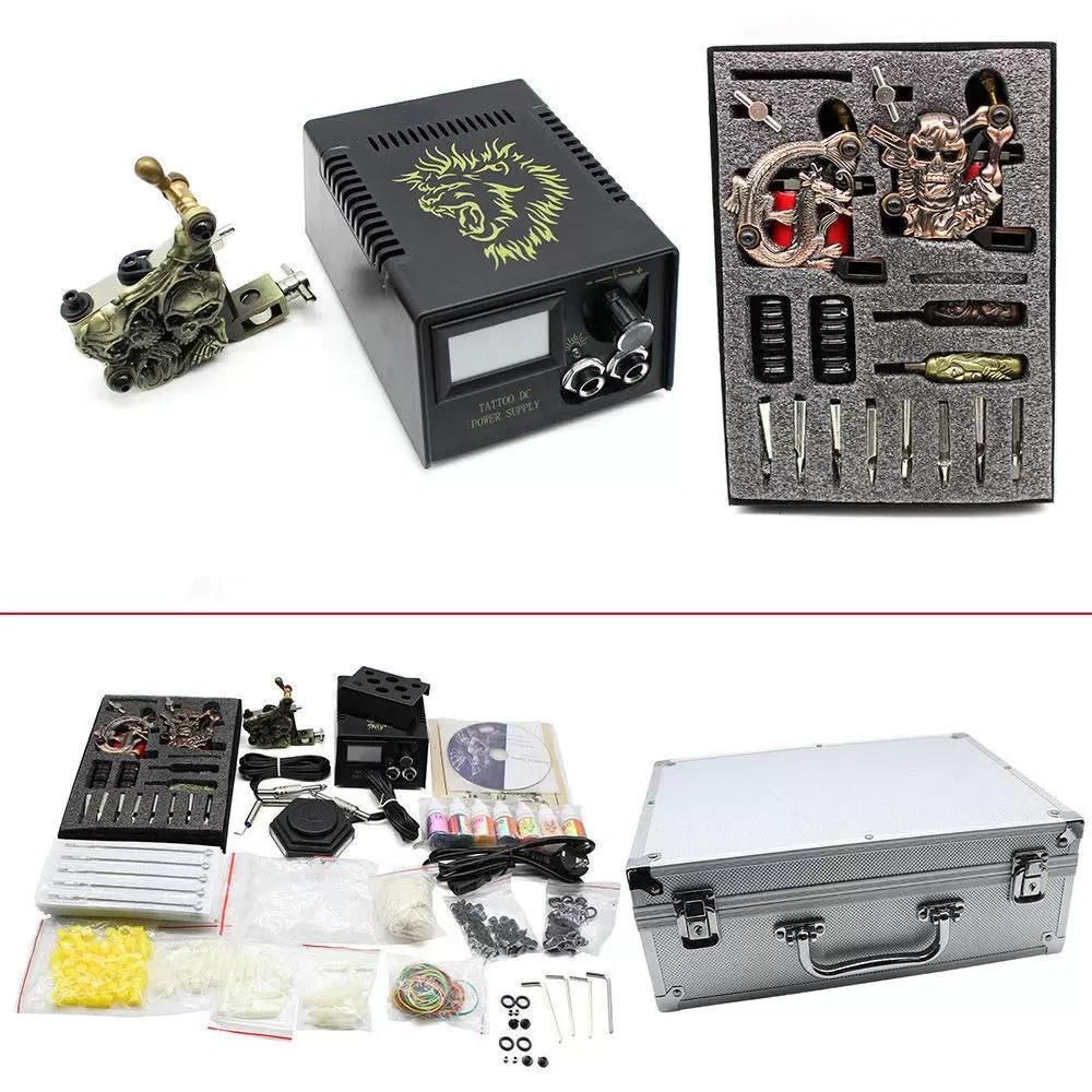 Tätowierung Komplett Set Kit 1 Tätowierung MaschineTätowiermaschine Tattoo Set