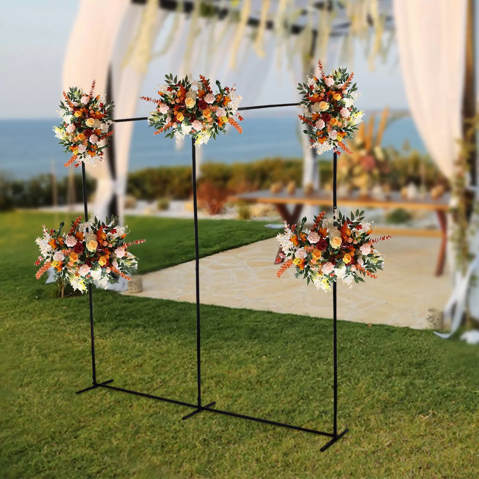 Arco Decorativo In Metallo Per Feste E Matrimoni - Supporto