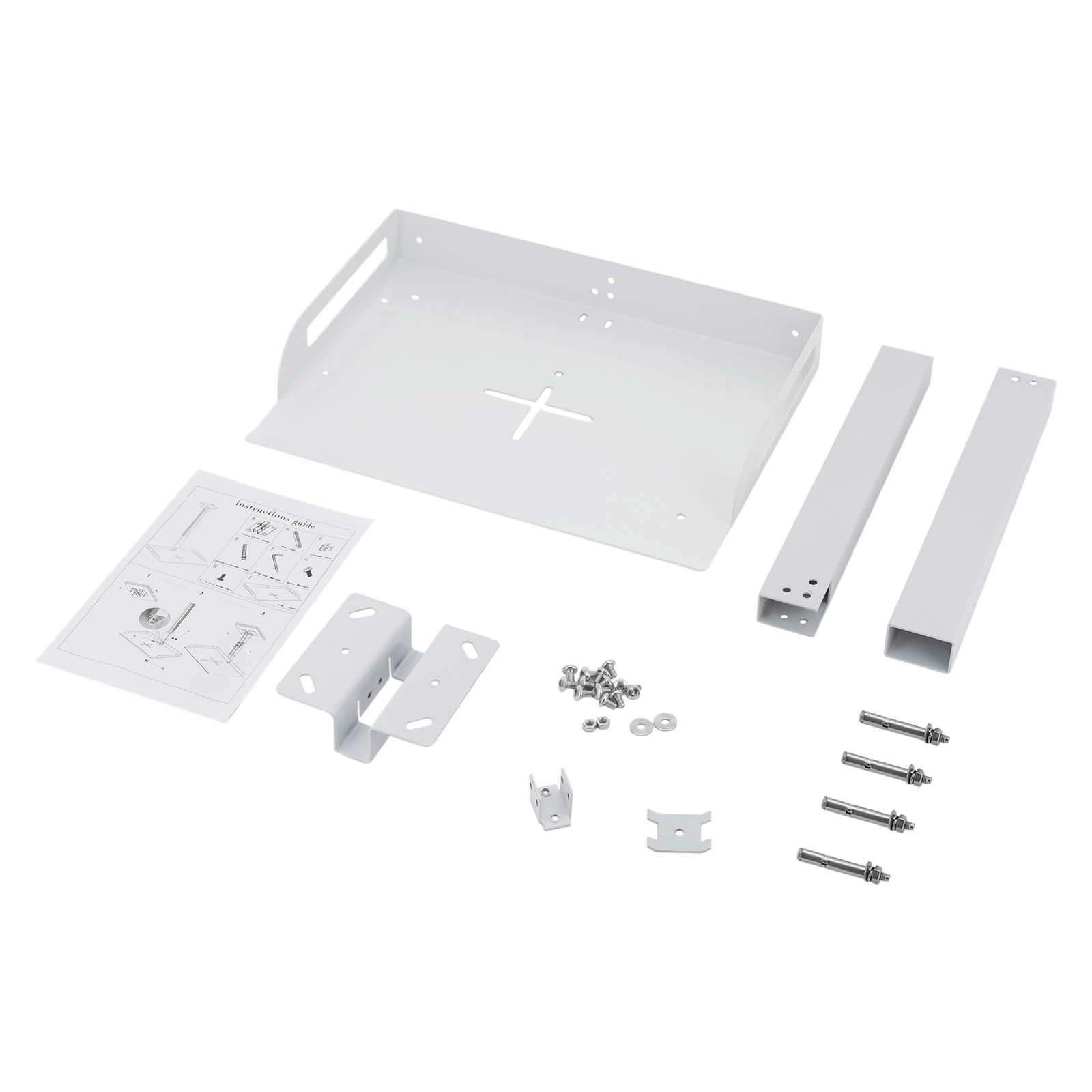Decken-Projektorhalterung, universell, höhenverstellbar, 34-56 cm, Tragkraft: 14 kg, Weiß Decken-Projektorhalterung, universell, höhenverstellbar, 34-56 cm, Tragkraft: 14 kg, Weiß