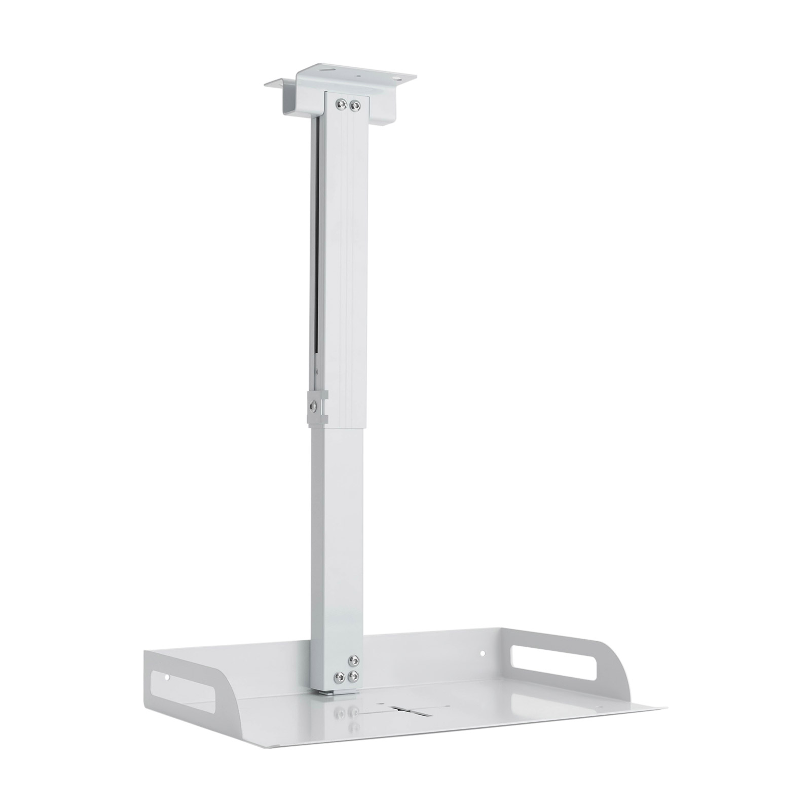 Decken-Projektorhalterung, universell, höhenverstellbar, 34-56 cm, Tragkraft: 14 kg, Weiß Decken-Projektorhalterung, universell, höhenverstellbar, 34-56 cm, Tragkraft: 14 kg, Weiß