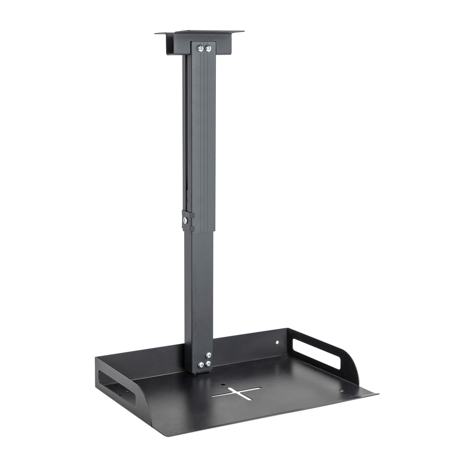 Universal-Projektorständer, höhenverstellbar von 34 – 56 cm, Ablagegröße: 35 x 22 cm, Tragkraft: 14 kg, Schwarz Universal-Projektorständer, höhenverstellbar von 34 – 56 cm, Ablagegröße: 35 x 22 cm, Tragkraft: 14 kg, Schwarz