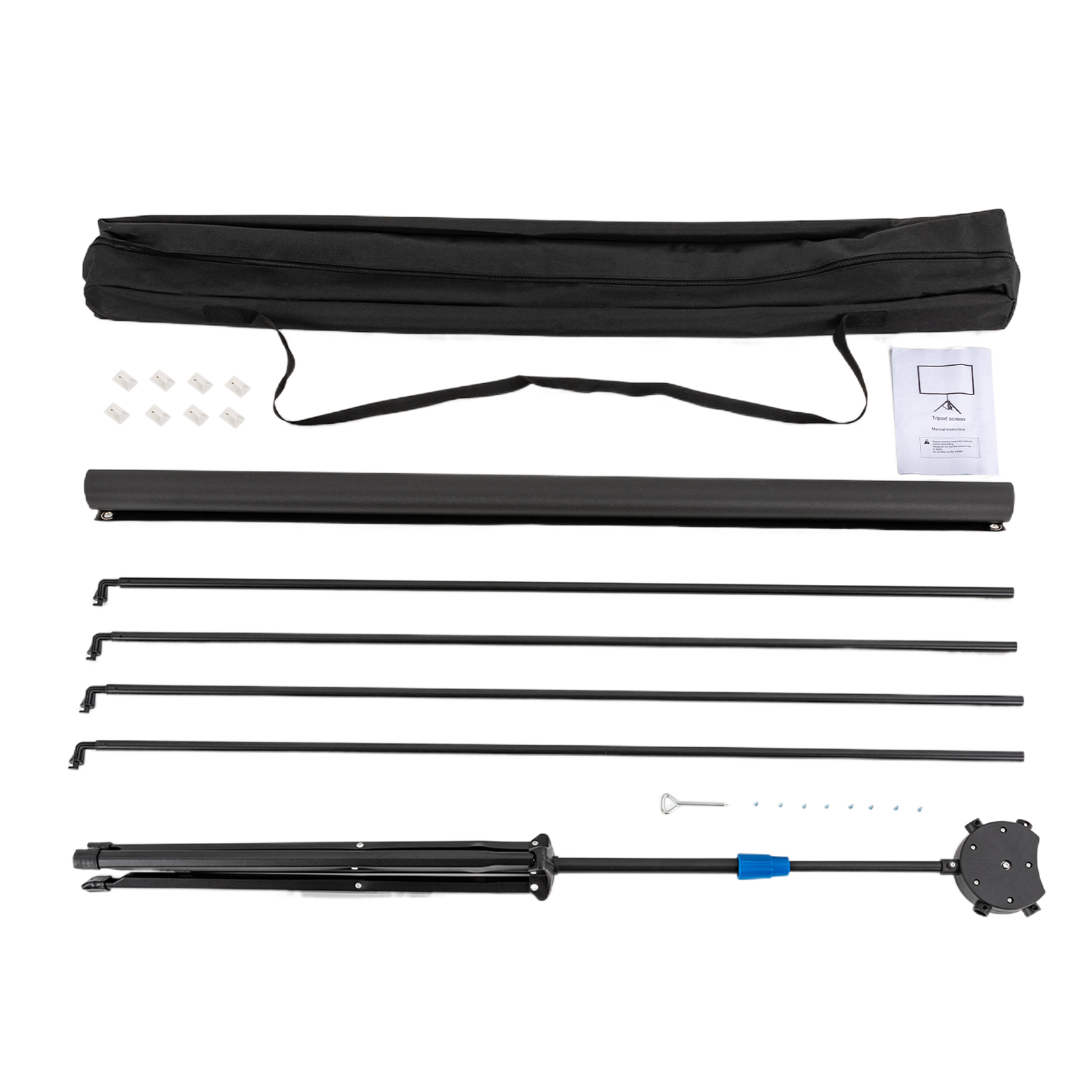 Projektionsleinwand mit Stativ, tragbare Projektionsleinwand, 80 Zoll, 16:9, 4K HD Projektionsleinwand mit Stativ, tragbare Projektionsleinwand, 80 Zoll, 16:9, 4K HD