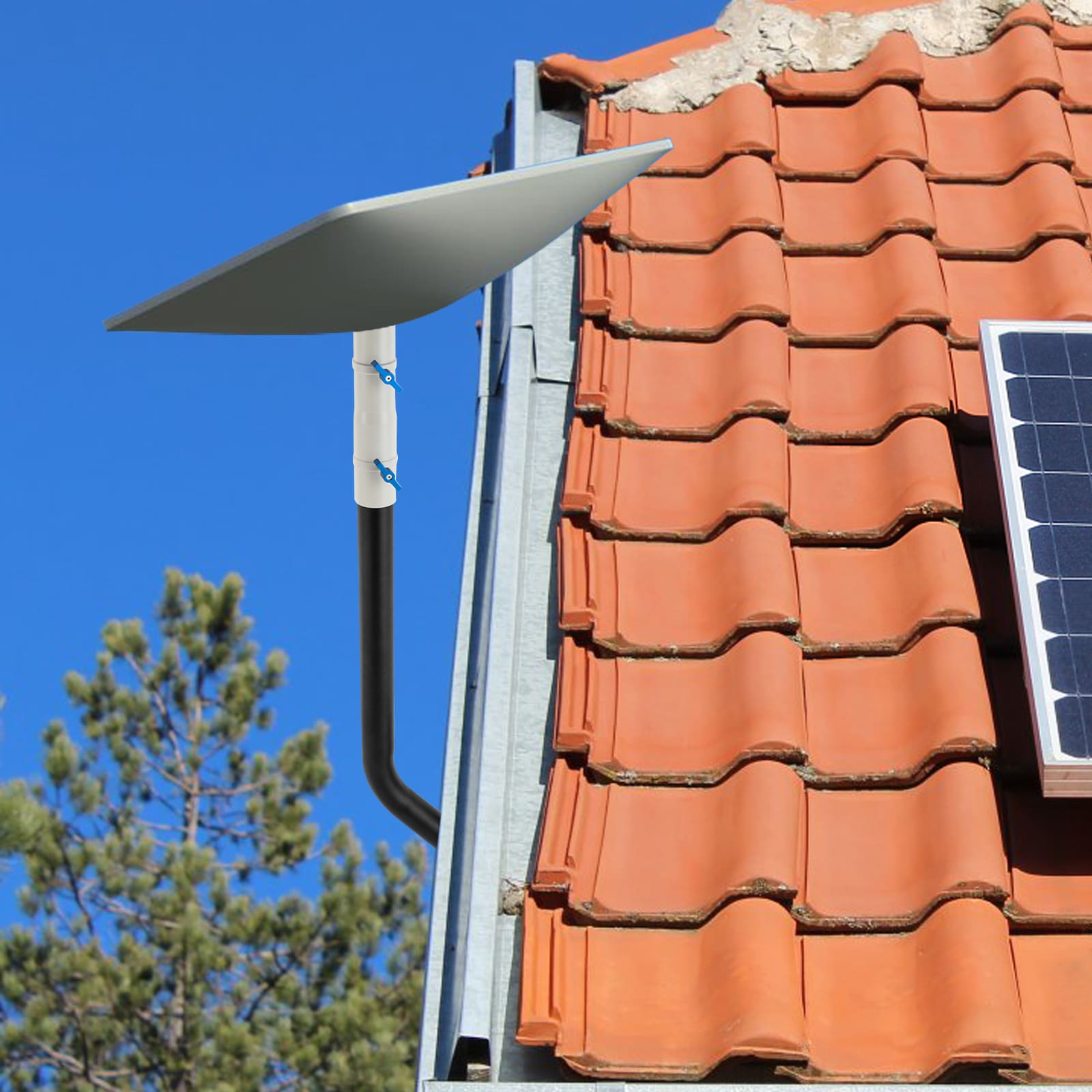 Link verstellbares Montageset, Link lange Wandhalterung, Link universelle Dachhalterung für Antenne und Wetterstation Link verstellbares Montageset, Link lange Wandhalterung, Link universelle Dachhalterung für Antenne und Wetterstation