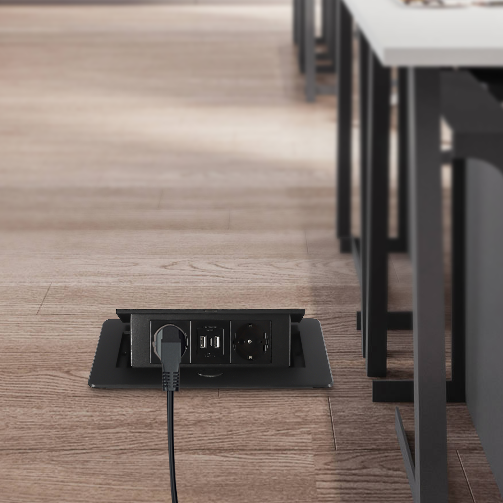 Tischsteckdose, USB 3.1 Typ C, 4000 W, schnelles Laden, platzsparend Tischsteckdose, USB 3.1 Typ C, 4000 W, schnelles Laden, platzsparend