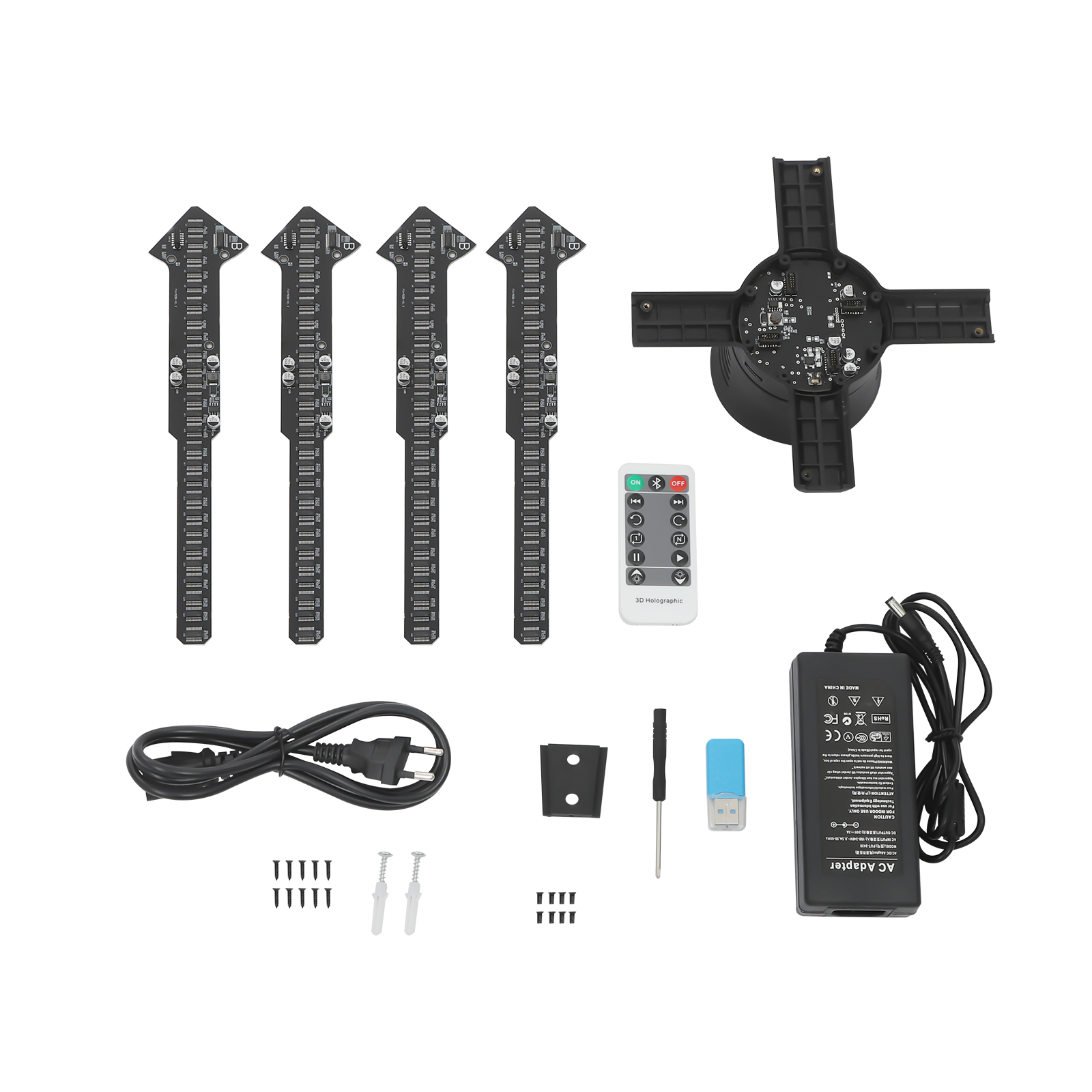 52cm LED Hologram Fan, Hologram Fan Projector with Remote, 3D Hologram Advertising Display Fan 52cm LED Hologram Fan, Hologram Fan Projector with Remote, 3D Hologram Advertising Display Fan