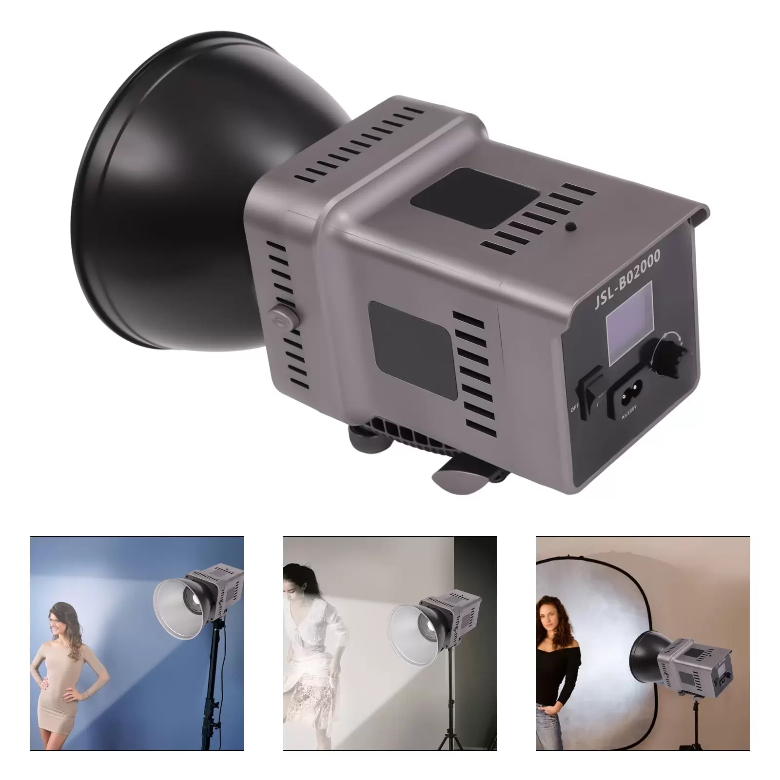 Videolicht 100W LED Leuchte 6500K Studio Fotografie Dimmen Dauerlicht Leuchte