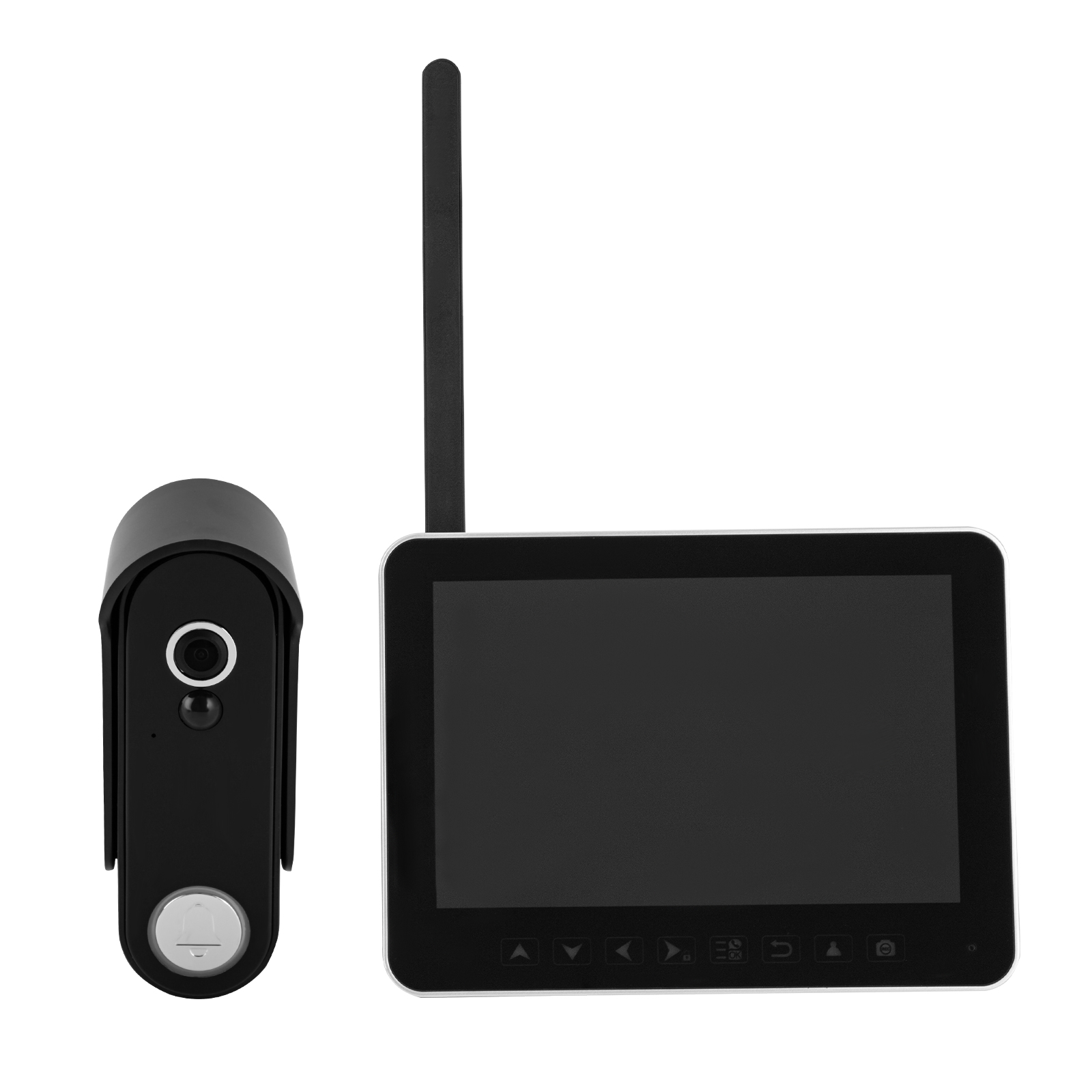 Video-Gegensprechanlage Türklingel, Türklingelkamera mit 7,12-Zoll-Touchscreen-Monitor, Video-Gegensprechanlage Türklingel 32 GB