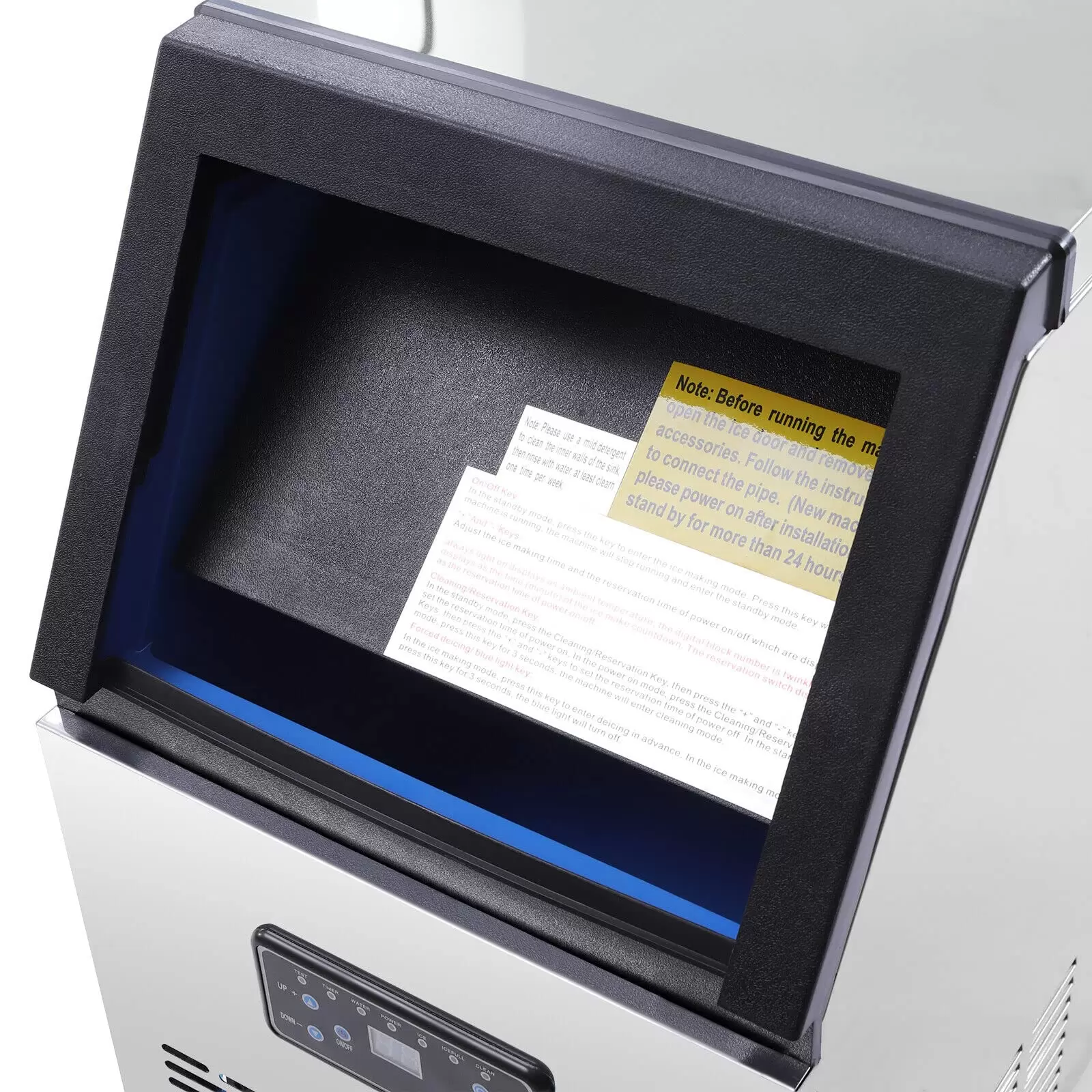 Eiswürfelmaschine 75KG/24H für kommerzielle Eiswürfel, Eismaschine mit LCD-Bildschirm Eiswürfelmaschine 75KG/24H für kommerzielle Eiswürfel, Eismaschine mit LCD-Bildschirm