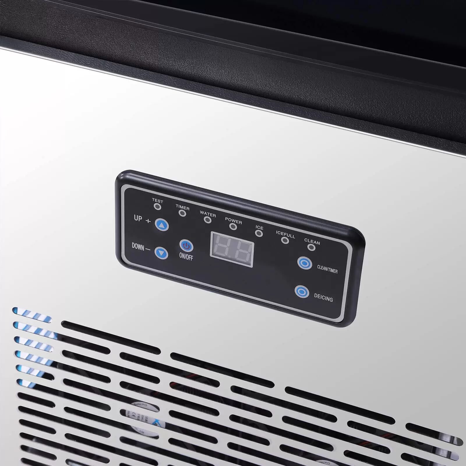 Eiswürfelmaschine 75KG/24H für kommerzielle Eiswürfel, Eismaschine mit LCD-Bildschirm Eiswürfelmaschine 75KG/24H für kommerzielle Eiswürfel, Eismaschine mit LCD-Bildschirm