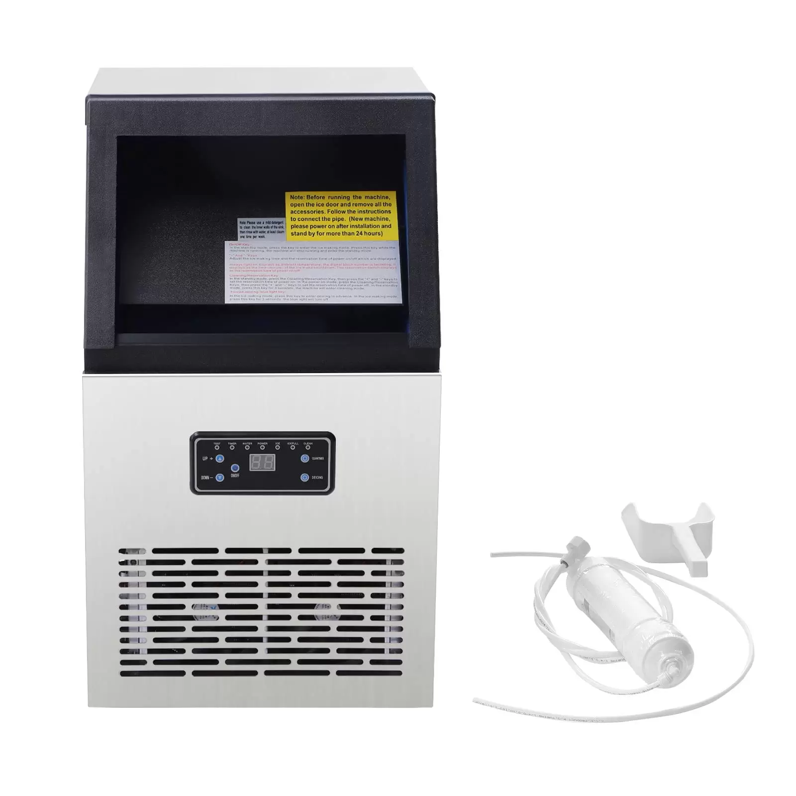 Eiswürfelmaschine 75KG/24H für kommerzielle Eiswürfel, Eismaschine mit LCD-Bildschirm Eiswürfelmaschine 75KG/24H für kommerzielle Eiswürfel, Eismaschine mit LCD-Bildschirm