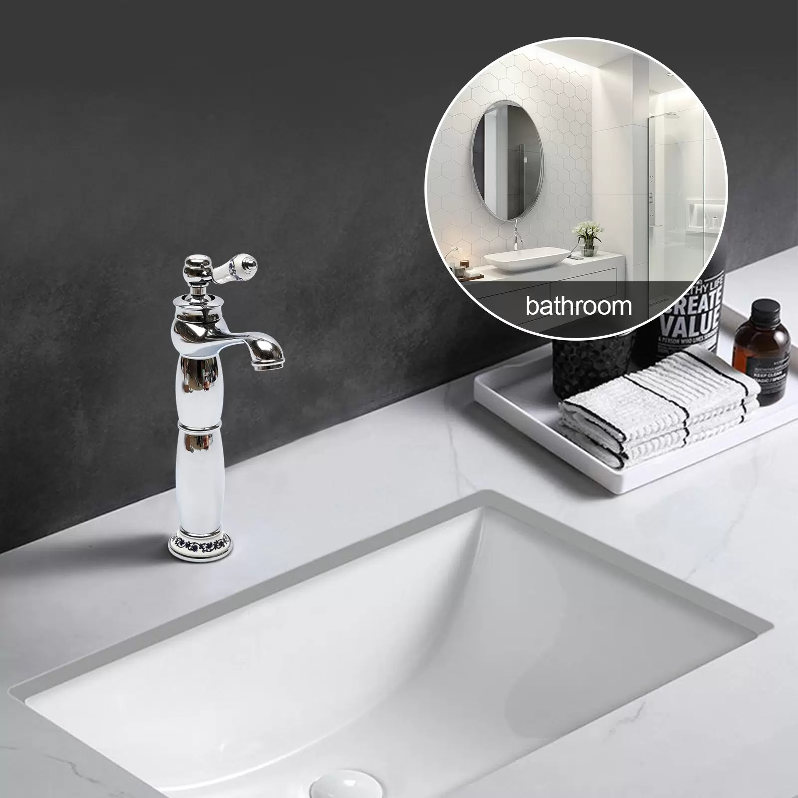 Retro Wasserhahn Bad Waschtischarmatur Mischbatterie kit Retro Wasserhahn Bad Waschtischarmatur Mischbatterie kit