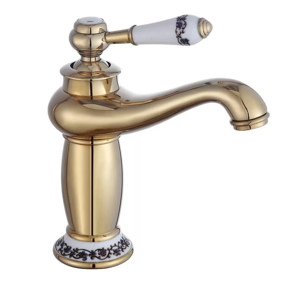 Retro Einhebel Wasserhahn Waschbecken Küche Armatur Bad Mischbatterie