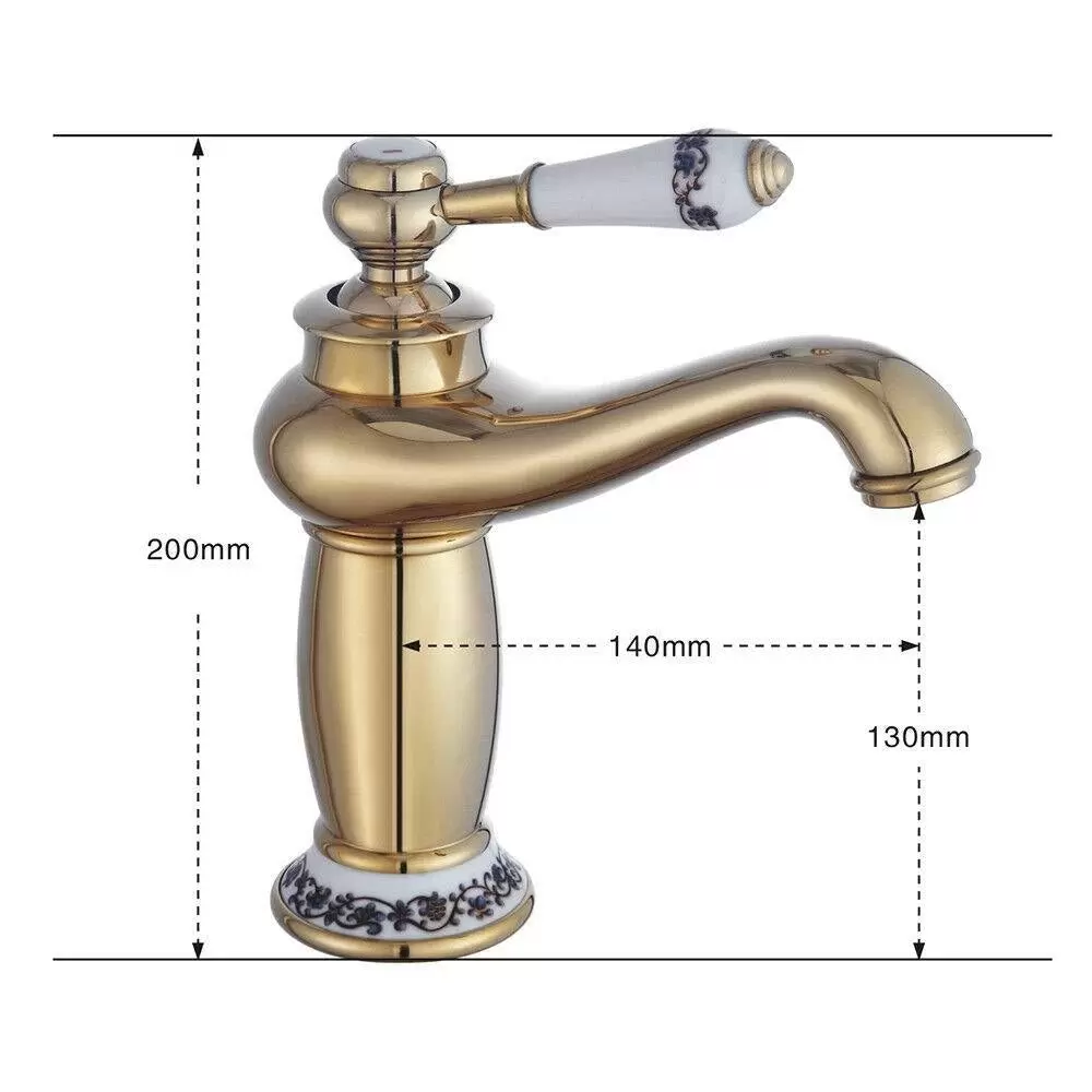 Retro Einhebel Wasserhahn Waschbecken Küche Armatur Bad Mischbatterie