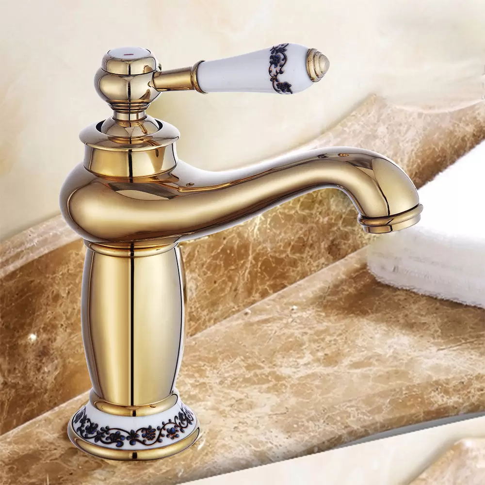 Retro Einhebel Wasserhahn Waschbecken Küche Armatur Bad Mischbatterie