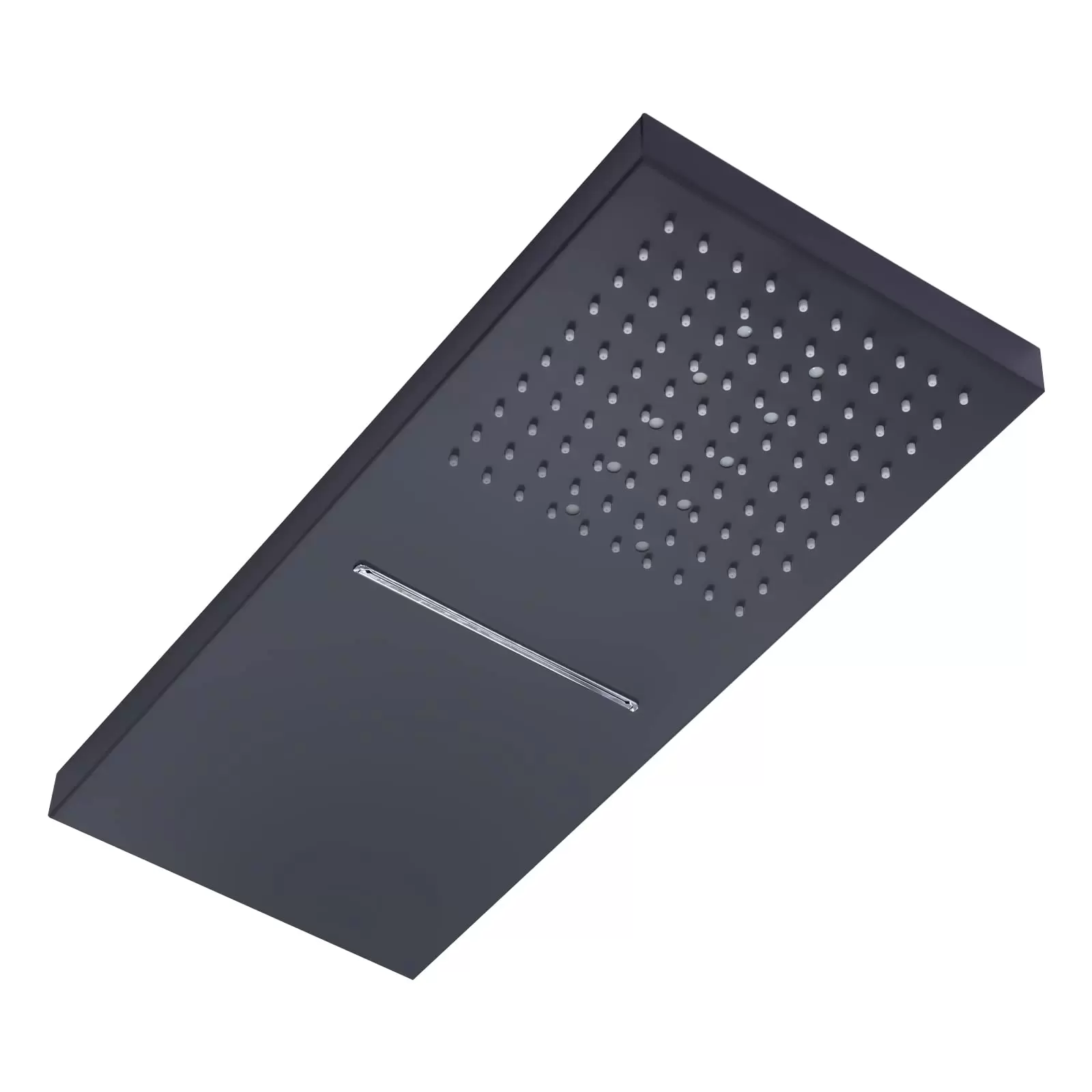 Unterputz-Brausearmaturenset Schwarz Thermostat-Brausesystem Regenbrause-Set mit Duschkopf Handbrause für Badewannen