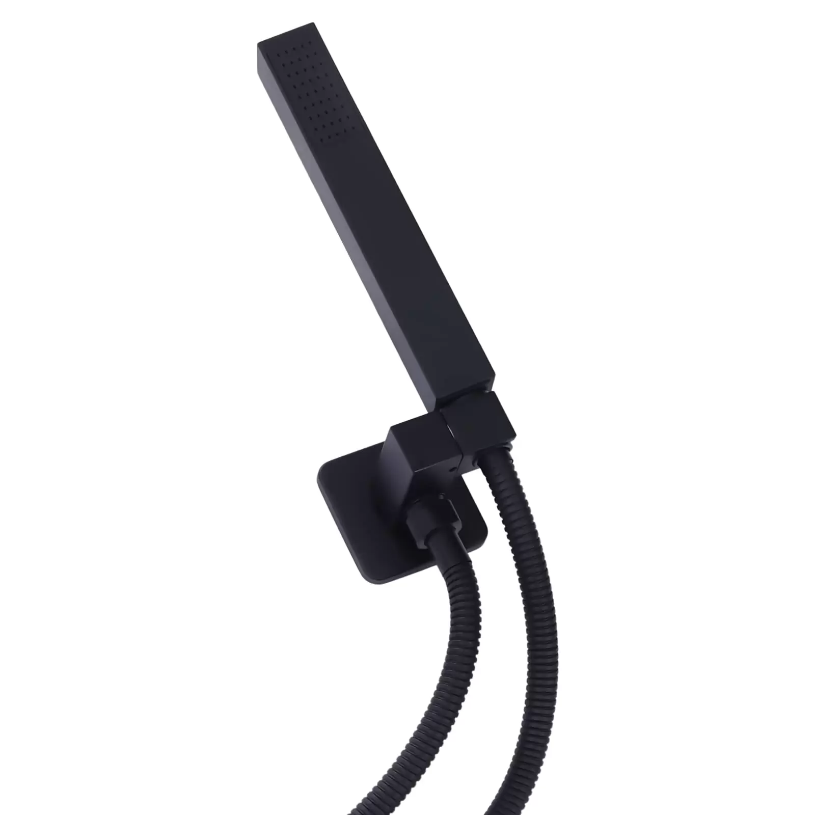 Unterputz-Brausearmaturenset Schwarz Thermostat-Brausesystem Regenbrause-Set mit Duschkopf Handbrause für Badewannen