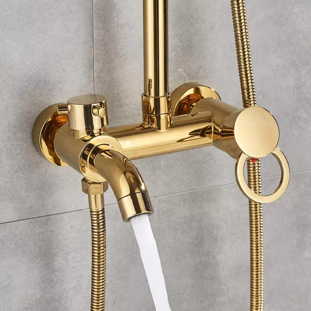 CNCEST Duscharmatur Duschpaneel Handbrause Regenbrause Brausegarnitur Bad Duschsystem