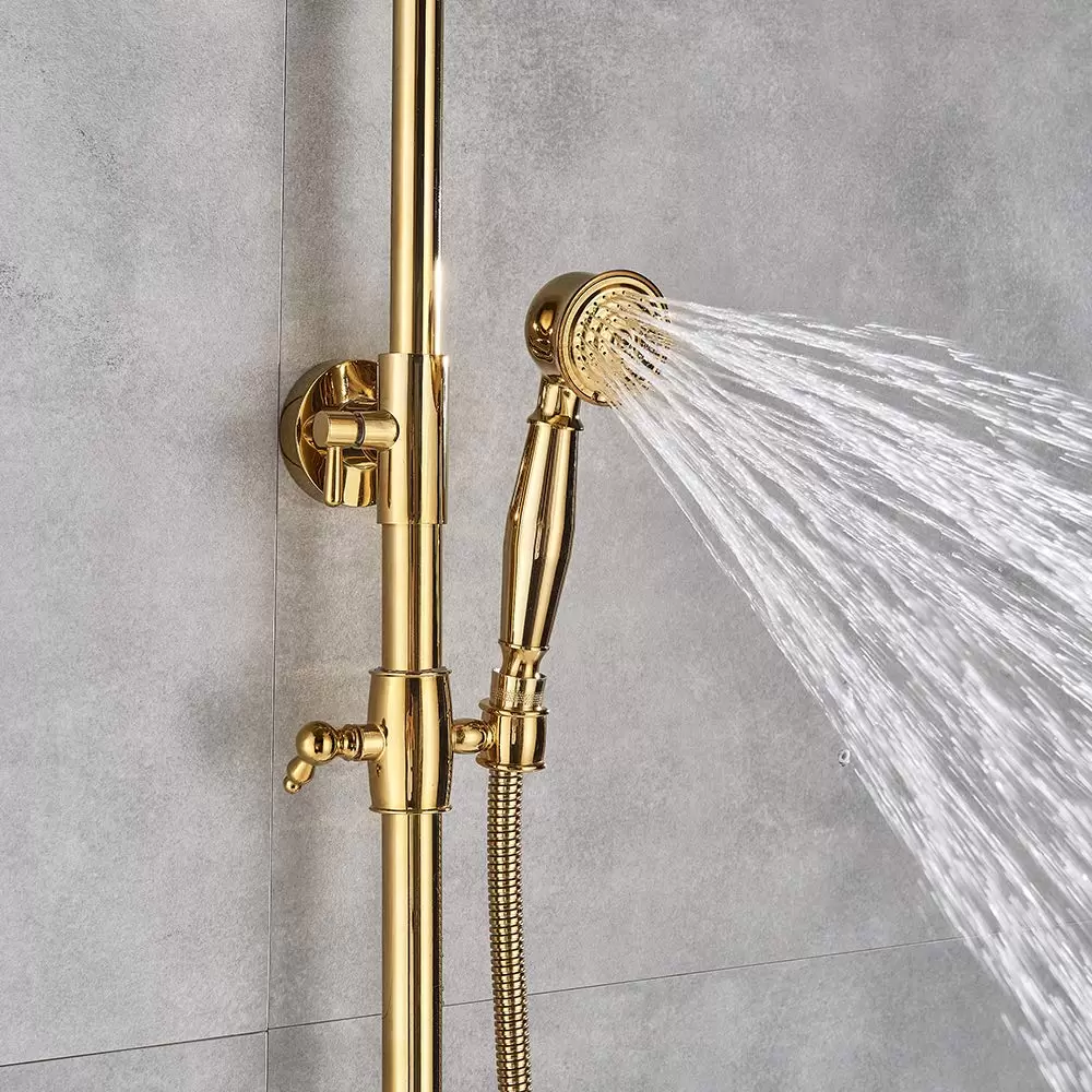 CNCEST Duscharmatur Duschpaneel Handbrause Regenbrause Brausegarnitur Bad Duschsystem