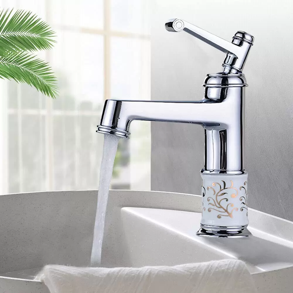 Waschtischarmatur Wasserhahn Bad Messing Chrom Küchenarmatur Einhand Design Waschtisch