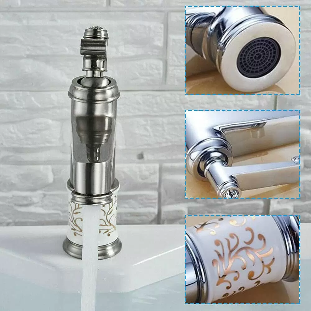 Waschtischarmatur Wasserhahn Bad Messing Chrom Küchenarmatur Einhand Design Waschtisch
