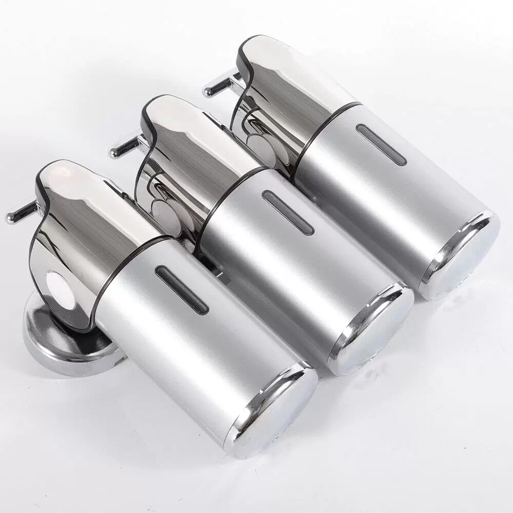 3X 500ml Seifenspender Wand Duschgel Shampoo Verteiler Gelbehälter Desinfektionsspender