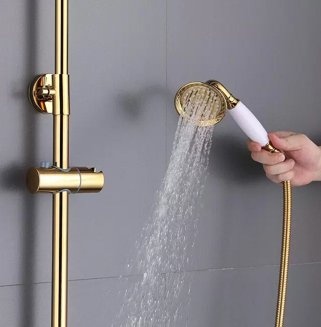 Duscharmatur Set Duschset Regendusche Duschkopf Handbrause Bad Duschsystem Gold Duscharmatur Set Duschset Regendusche Duschkopf Handbrause Bad Duschsystem Gold