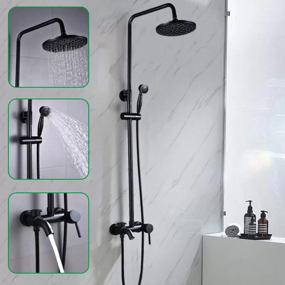 Wandmontage Badezimmer Dusche Wasserhahn Set Badewanne Handbrause Handbrause