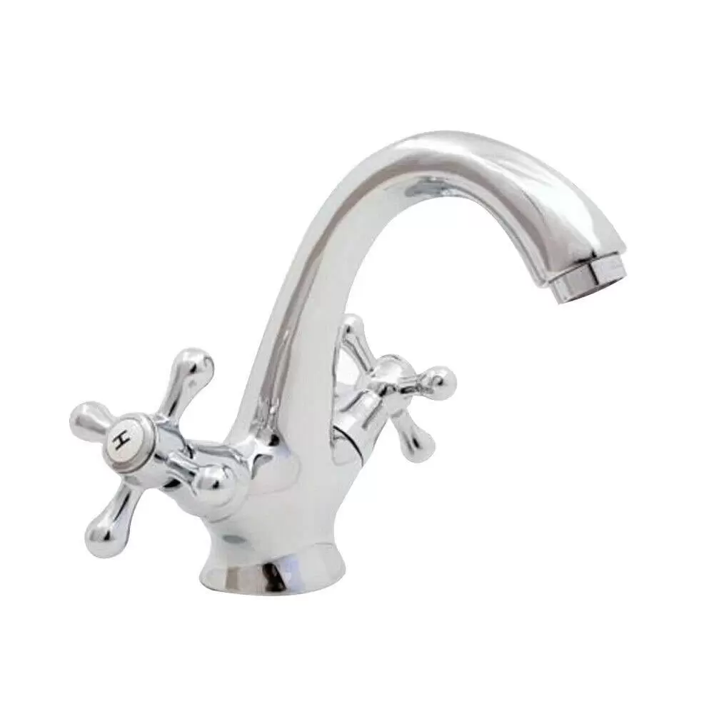 Badarmatur Wasserhahn Retro Waschbecken Einhebel Mischbatterie Waschtisch Faucet Zweigriff