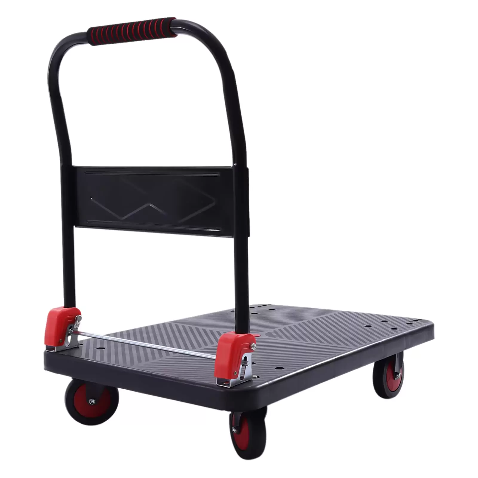 Plattformwagen Transportwagen Klappbar 400 kg Tragkraft Transporthilfe mit Lenkrollen Geräuscharmer Wagen