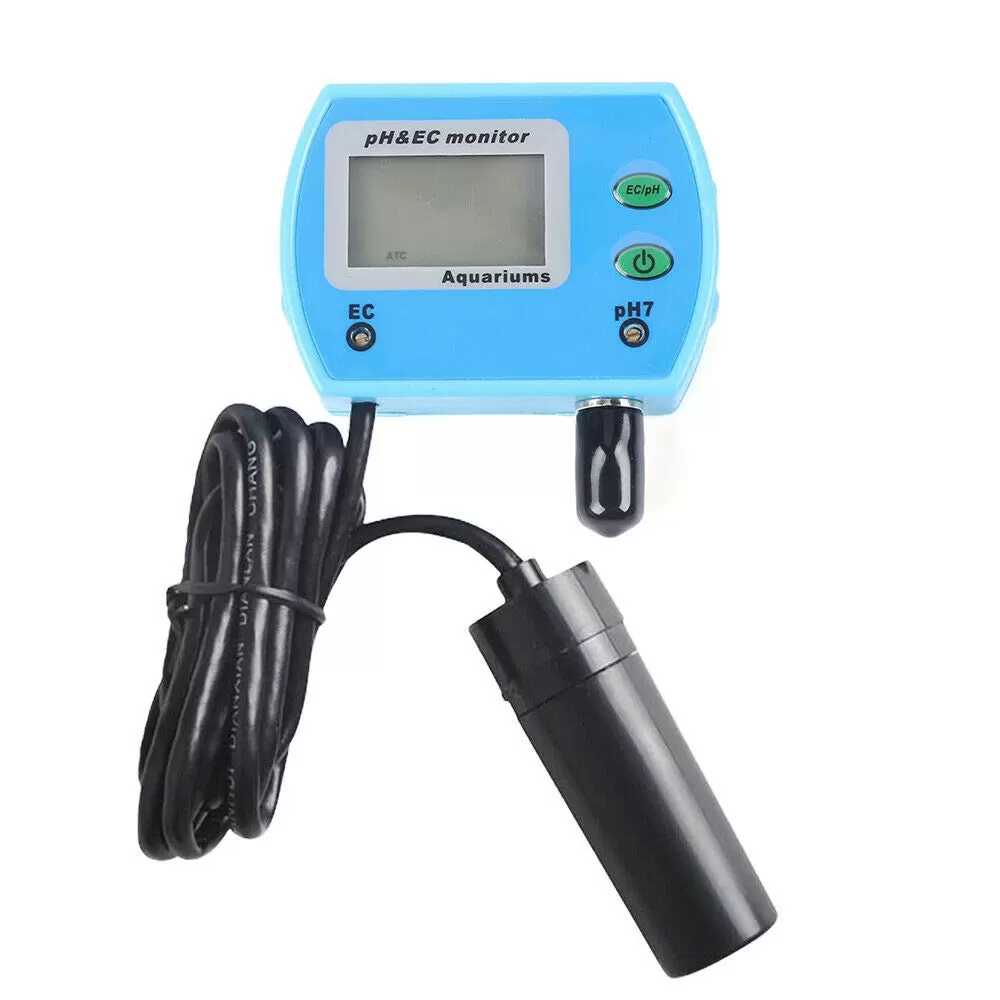 2-in-1 Wassertester Pool Messgeräte pH / EC Wert Tester Meter Prüfer Aquarium