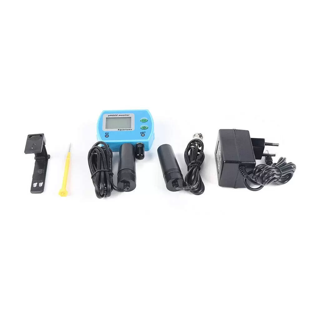 2-in-1 Wassertester Pool Messgeräte pH / EC Wert Tester Meter Prüfer Aquarium 2-in-1 Wassertester Pool Messgeräte pH / EC Wert Tester Meter Prüfer Aquarium