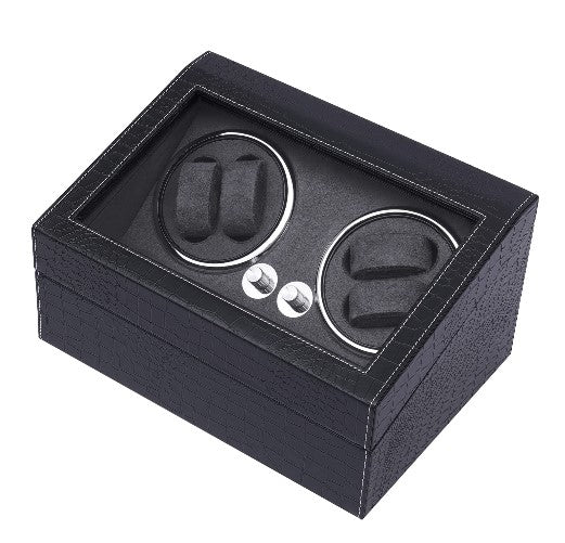 4+6 Uhr Box Automatische Uhrenbeweger aus PU für Uhrenshop Sammler Geschenk Schaukasten