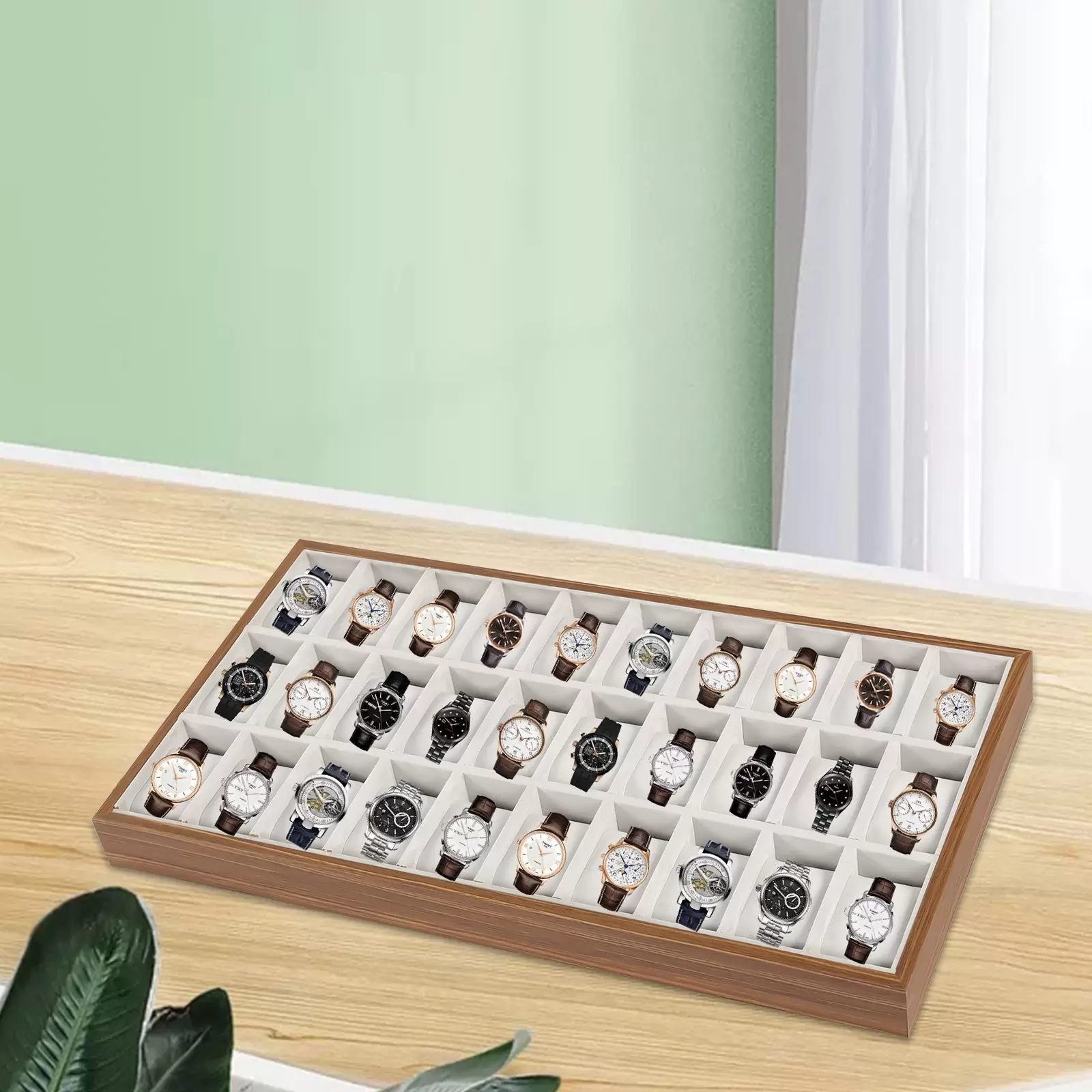 Boîte de montre, vitrine, organisateur, rangement de bijoux