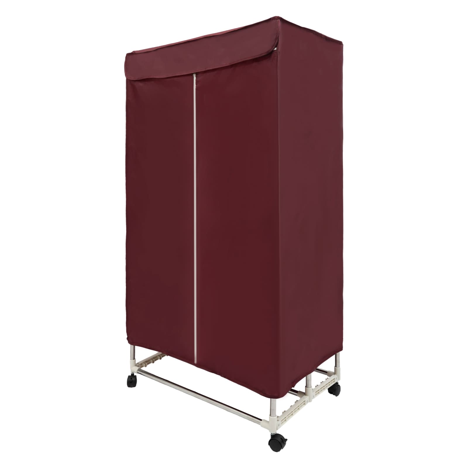 Elektrischer Trockner, 1500 W, mit Timer (0–240 Min.), Fernbedienung, doppellagig, Design-Trocknermaschine für Wohnungen, Zuhause, Reisen (Weinrot) Elektrischer Trockner, 1500 W, mit Timer (0–240 Min.), Fernbedienung, doppellagig, Design-Trocknermaschine für Wohnungen, Zuhause, Reisen (Weinrot)