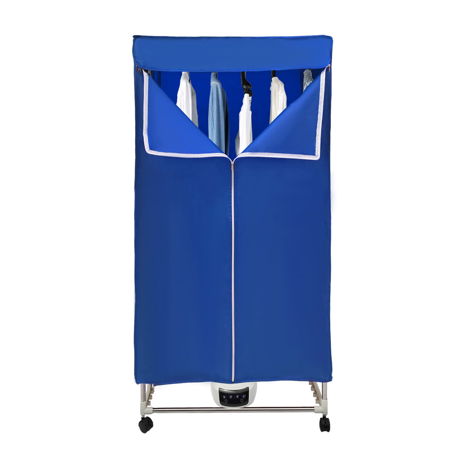 Waschtrockner, tragbarer Mini-Trockner für Wohnungen, Touch-Steuerung, Ein-/Aus-Funktion und Timer (blau)