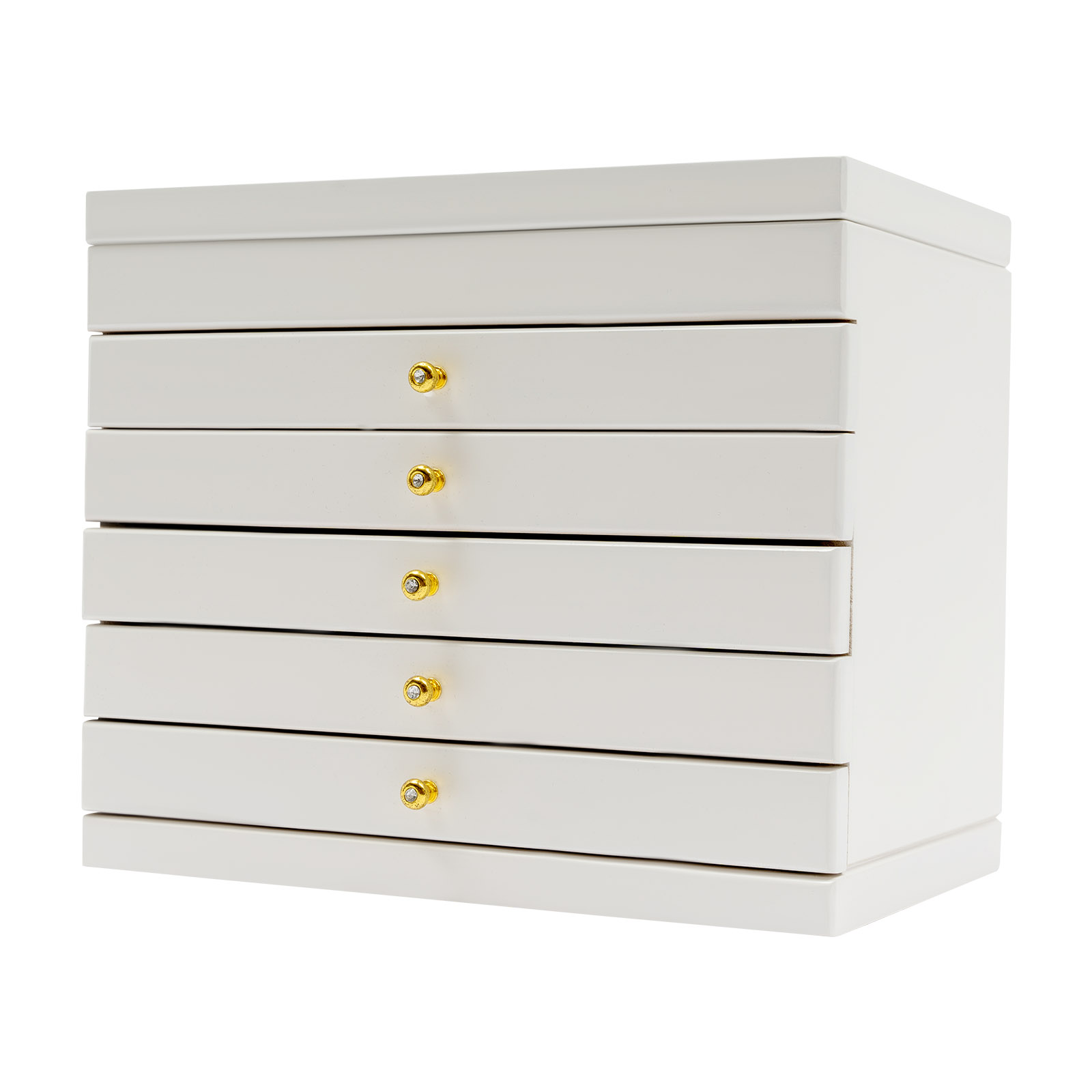 Schmuckschatulle aus Holz, 6-lagig, Aufbewahrungsbox für Halsketten, Vintage-Organizer aus Holz Schmuckschatulle aus Holz, 6-lagig, Aufbewahrungsbox für Halsketten, Vintage-Organizer aus Holz