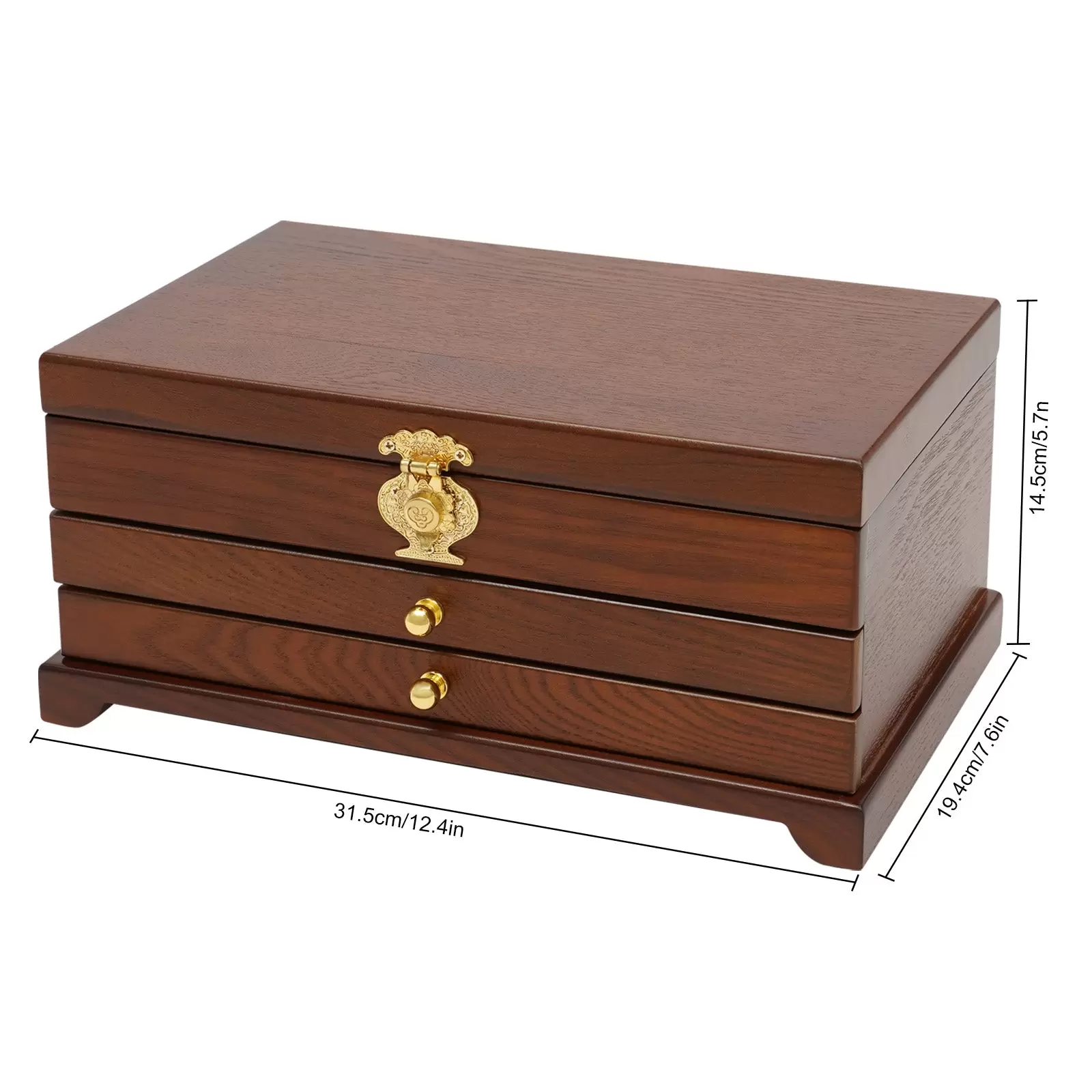 Schmuck Box 3-Tier Schmuck Organiser mit ausziehbaren Schubladen Schmuck Box Geschenk Schmuck Box 3-Tier Schmuck Organiser mit ausziehbaren Schubladen Schmuck Box Geschenk